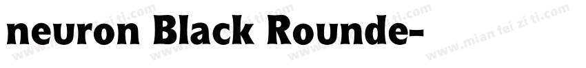neuron Black Rounde字体转换